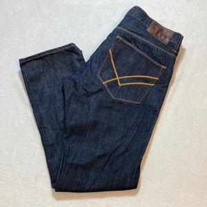 William Rast Taper Leg Button Fly Dark Wash Jeans Size 33x30 Unisex NWOT